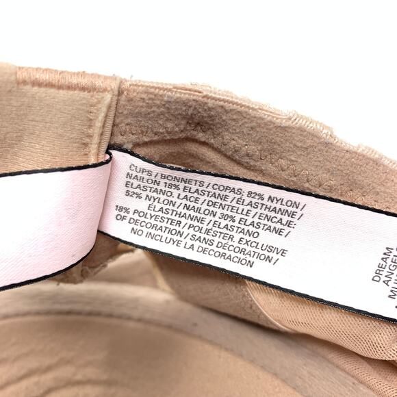 Victoria’s Secret Bra Size 32DDD Dream Angel Multi-way Strapless Neutral Nude - Picture 6 of 6